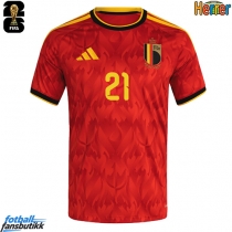 Belgia Timothy Castagne #21 Hjemmedrakt EM 2024 Kortermet